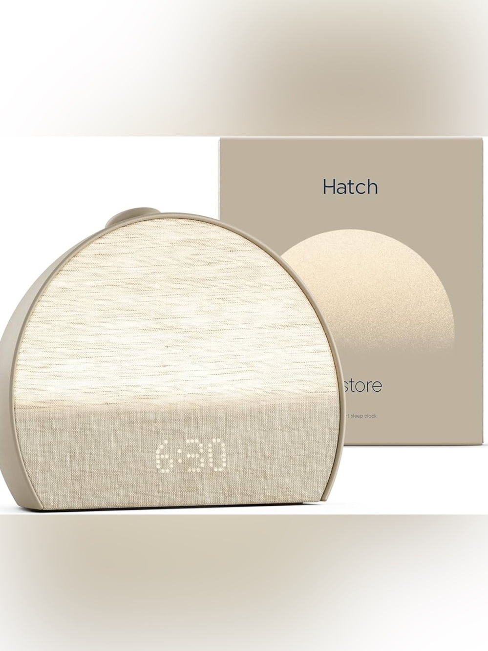 Hatch Restore 3 Sunrise Alarm Clock, Sound Machine, Smart Light in Putty.  MWT